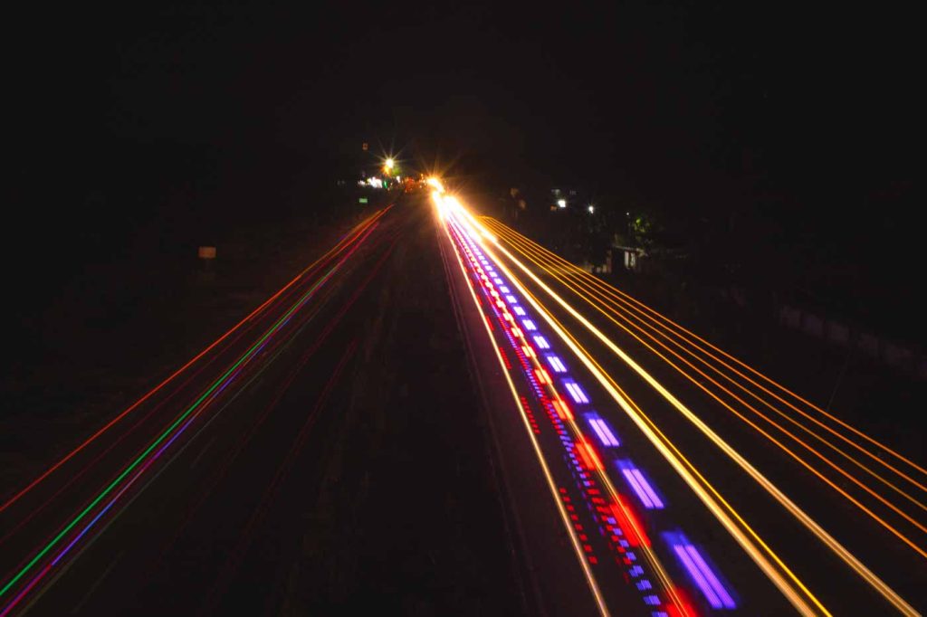 light trails