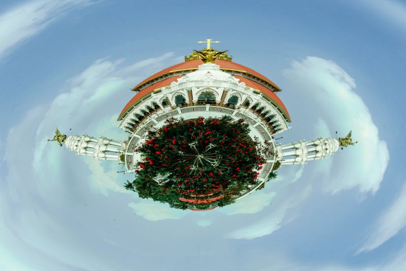 church ball spherical view of-edappally-chuch muhammed mushin kannur creativehut