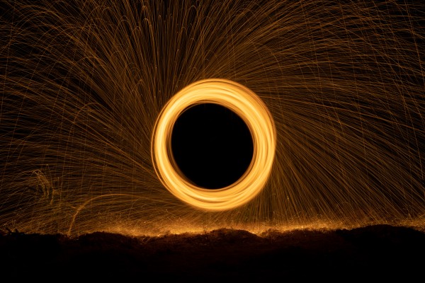 burning steel wool