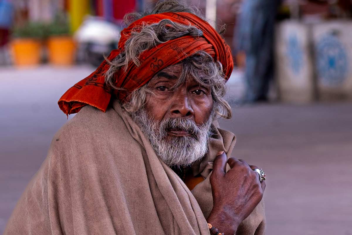 Portrait of a old bagger