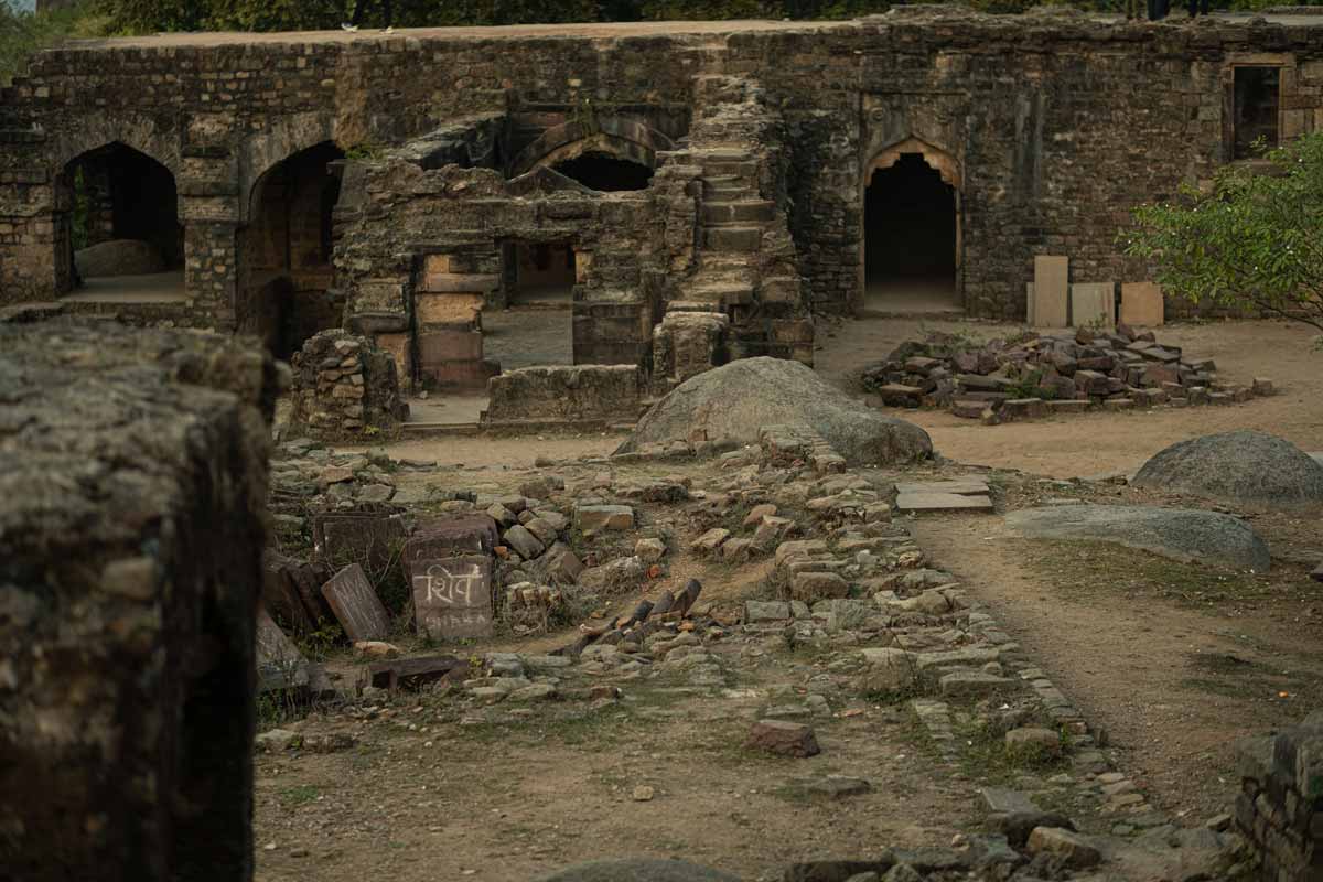 Ruined madan mahal fort