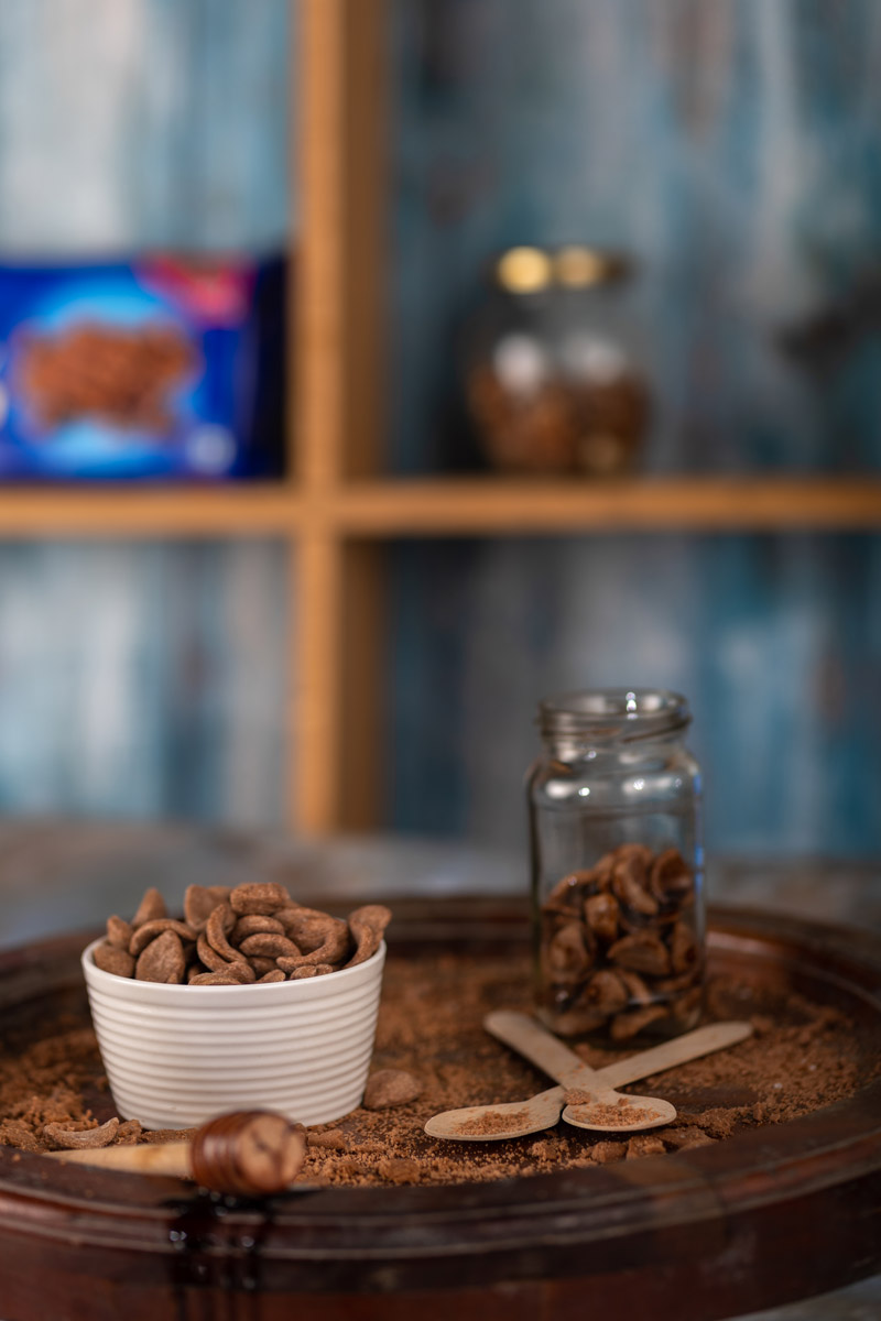 Crunchy chocos in the bowl.