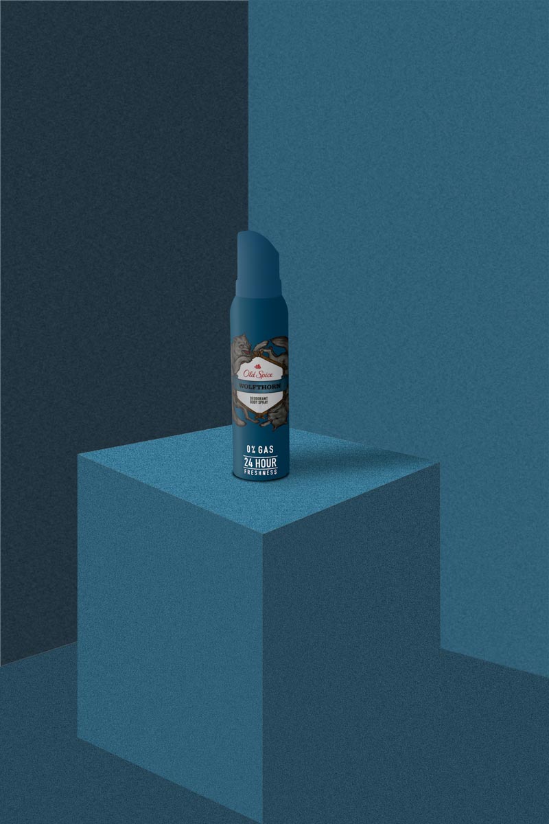 picture of a spray bottle on blue background
