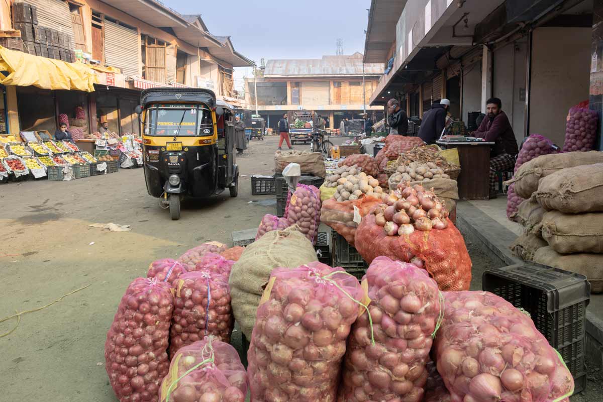 market in Kashmir