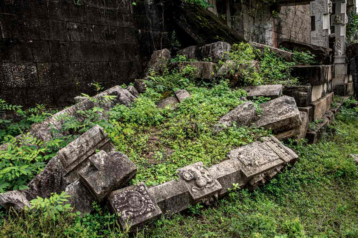 time-worn stones