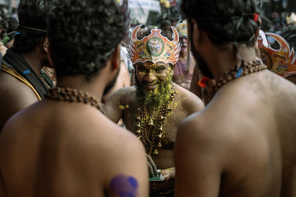 swami celebrating pettathullal