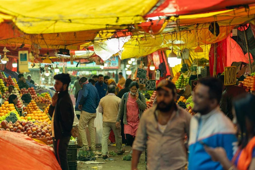 A photo of market life.