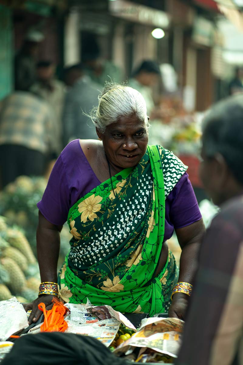 A photo of a old lady.