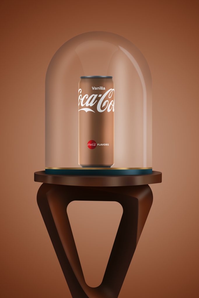 cocacola can inside a cylinder