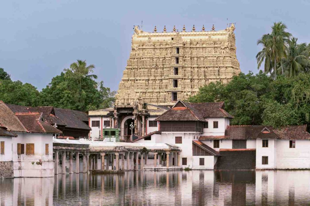 Temple near the pond 