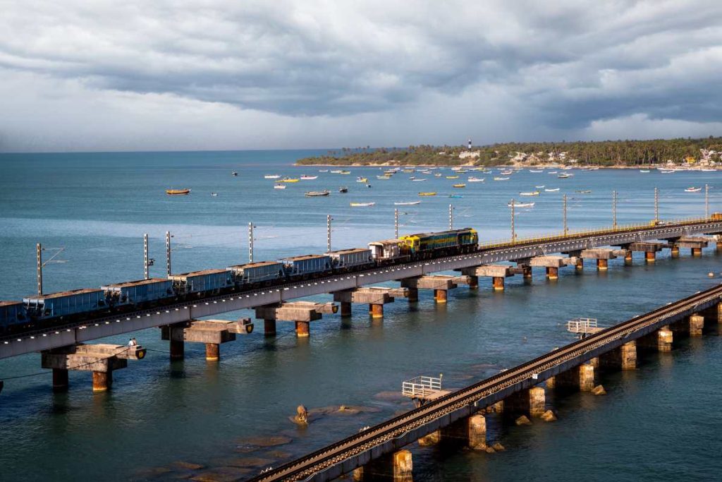 Bridge over water.