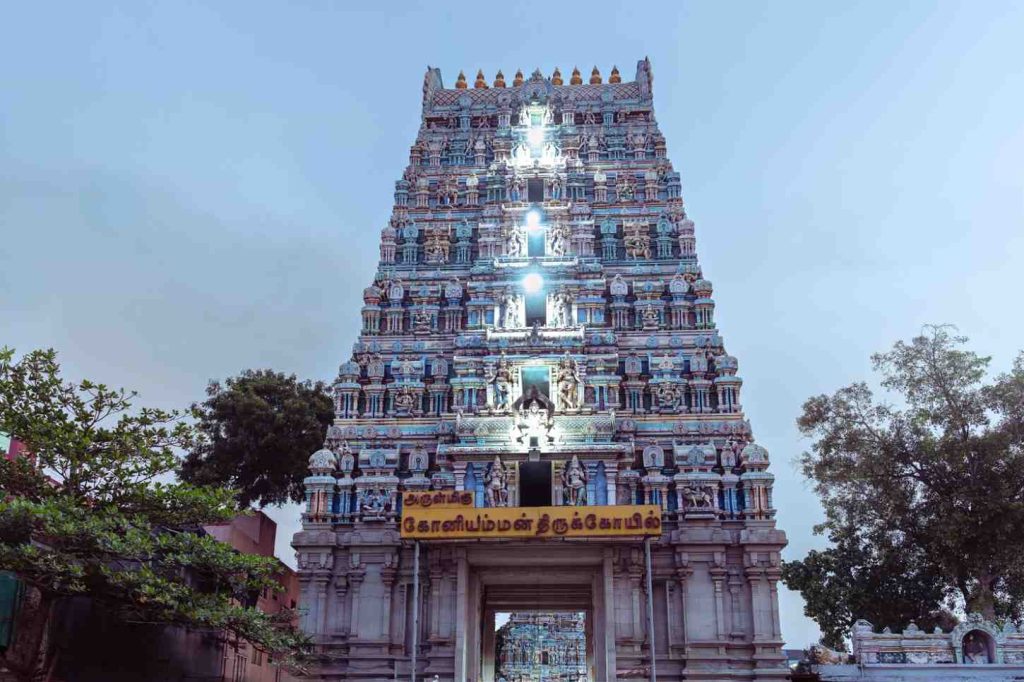 Temple with artistic carvings