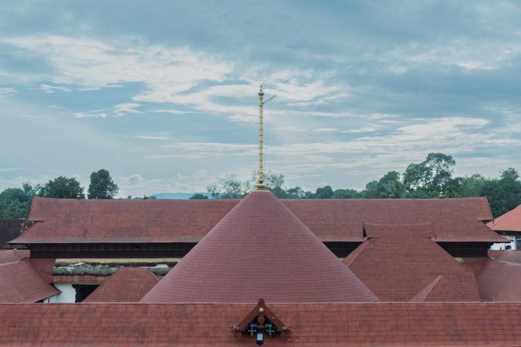 Towers above the temple