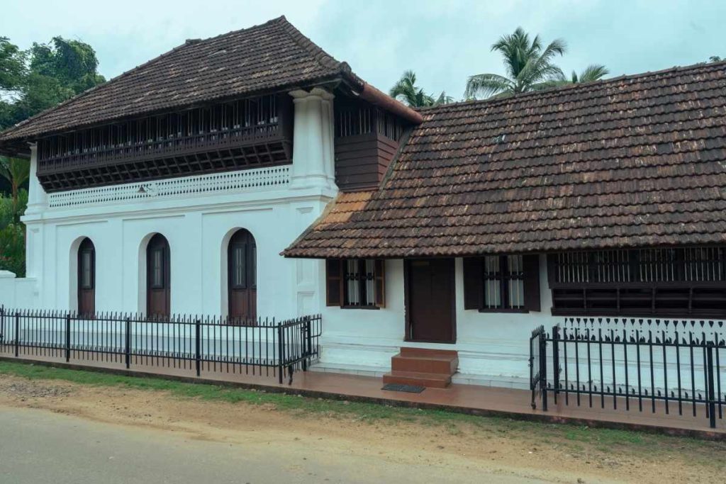 side view of a house in Kottayam.