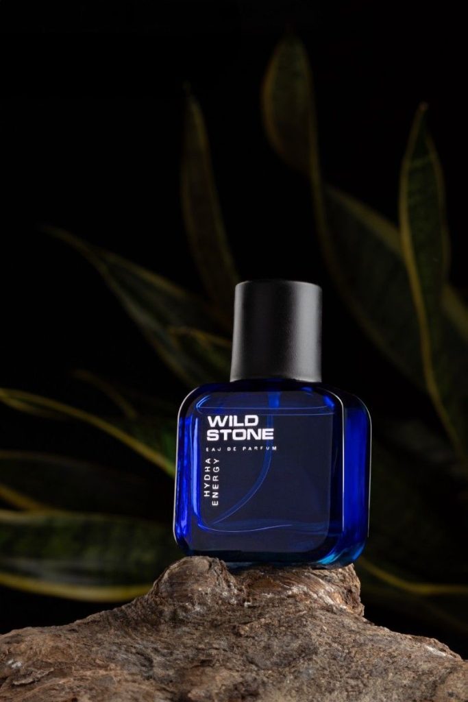 blue vitality perfume bottle