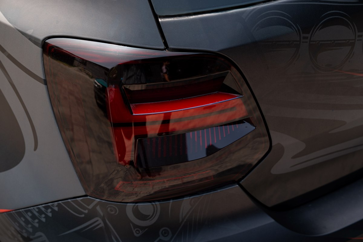 Smoked taillights with aggressive styling, Dark Edge.