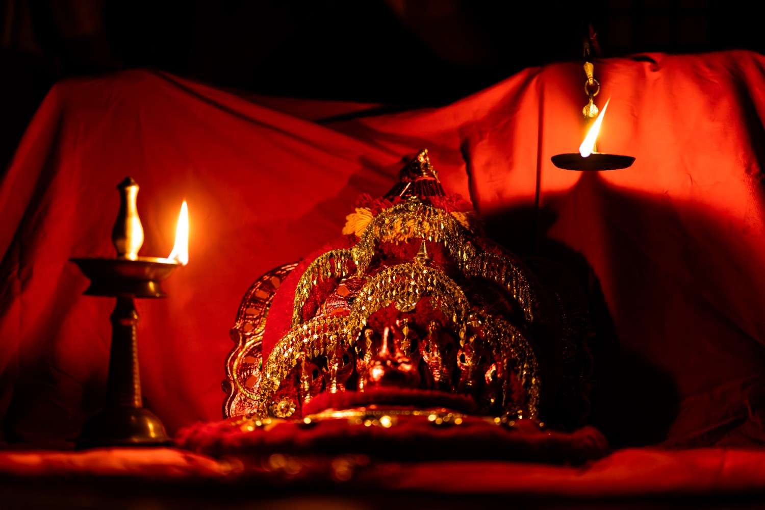 Divine adornment of crown for theyyam
