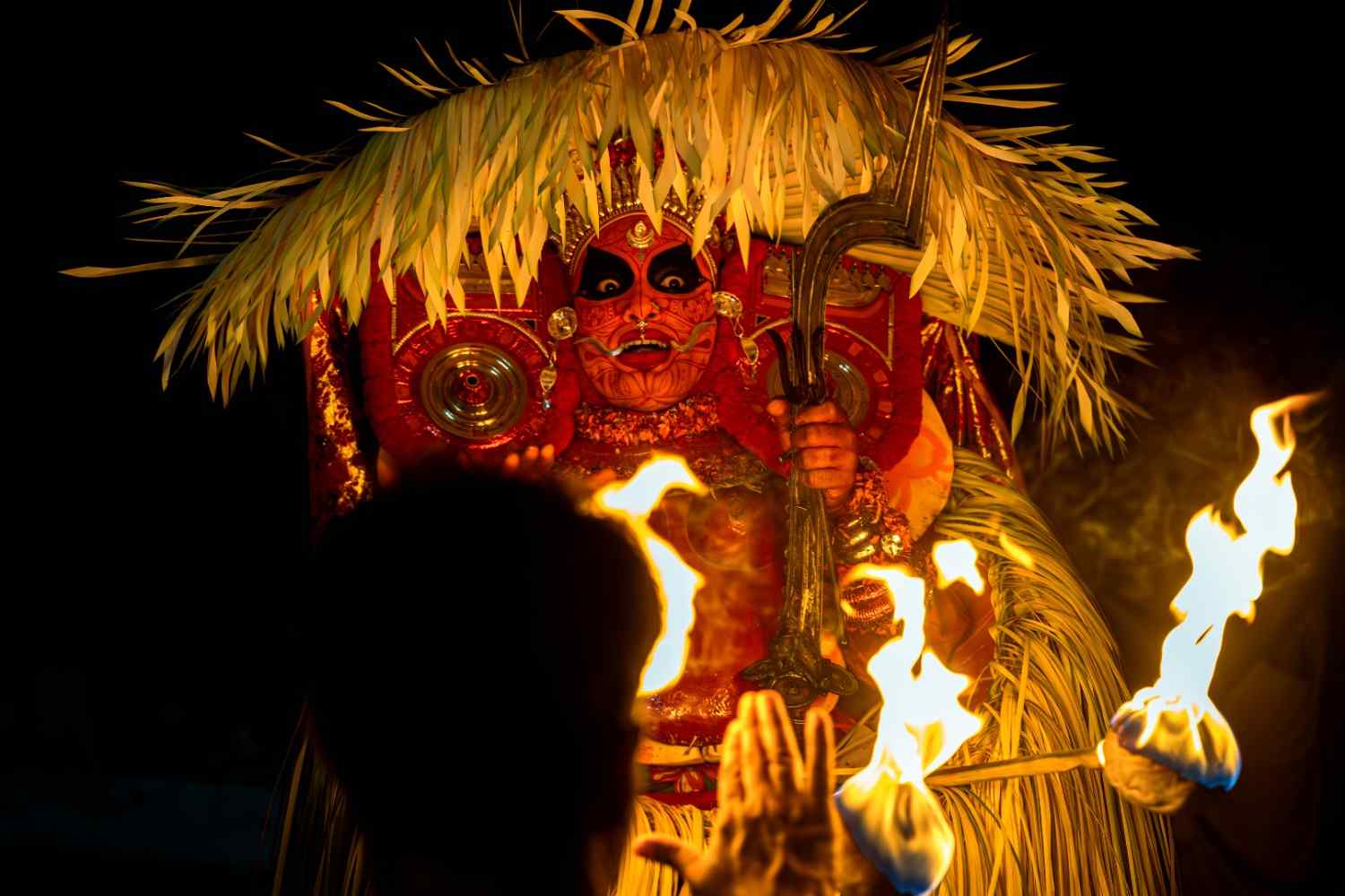 godly flames from theyyam performance