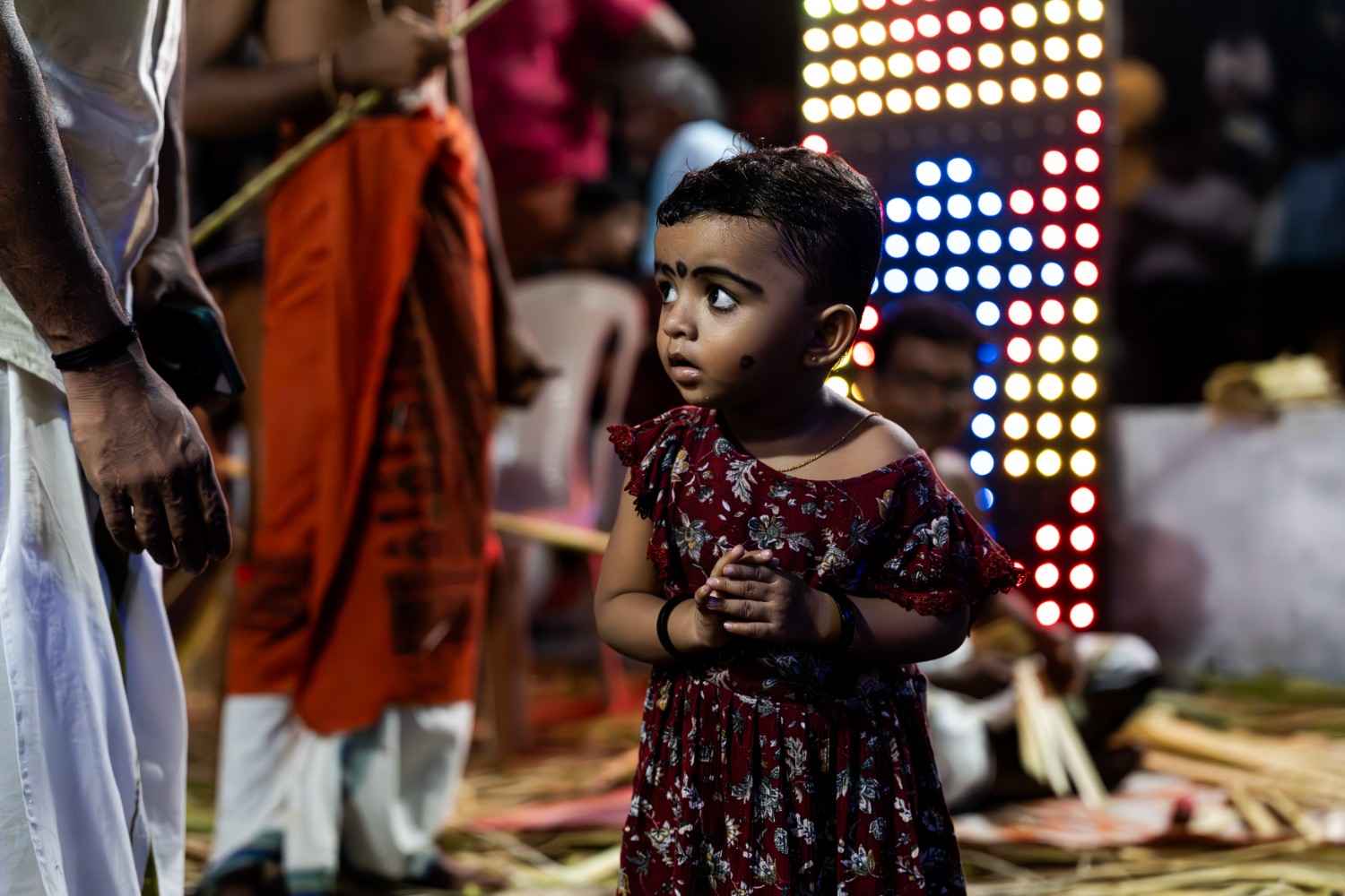 innocence meets divinity child gazes in awe