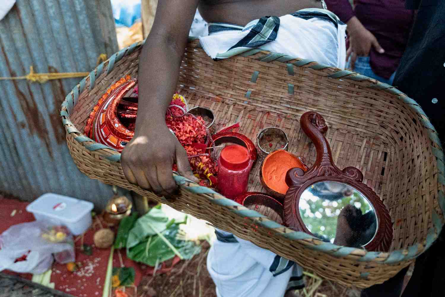 Make up sets for theyyam preparation
