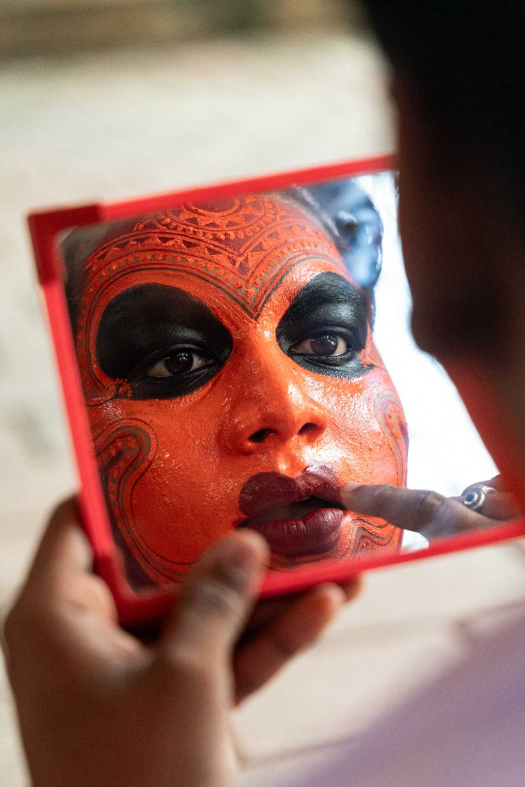 Painted divinity of theyyam
