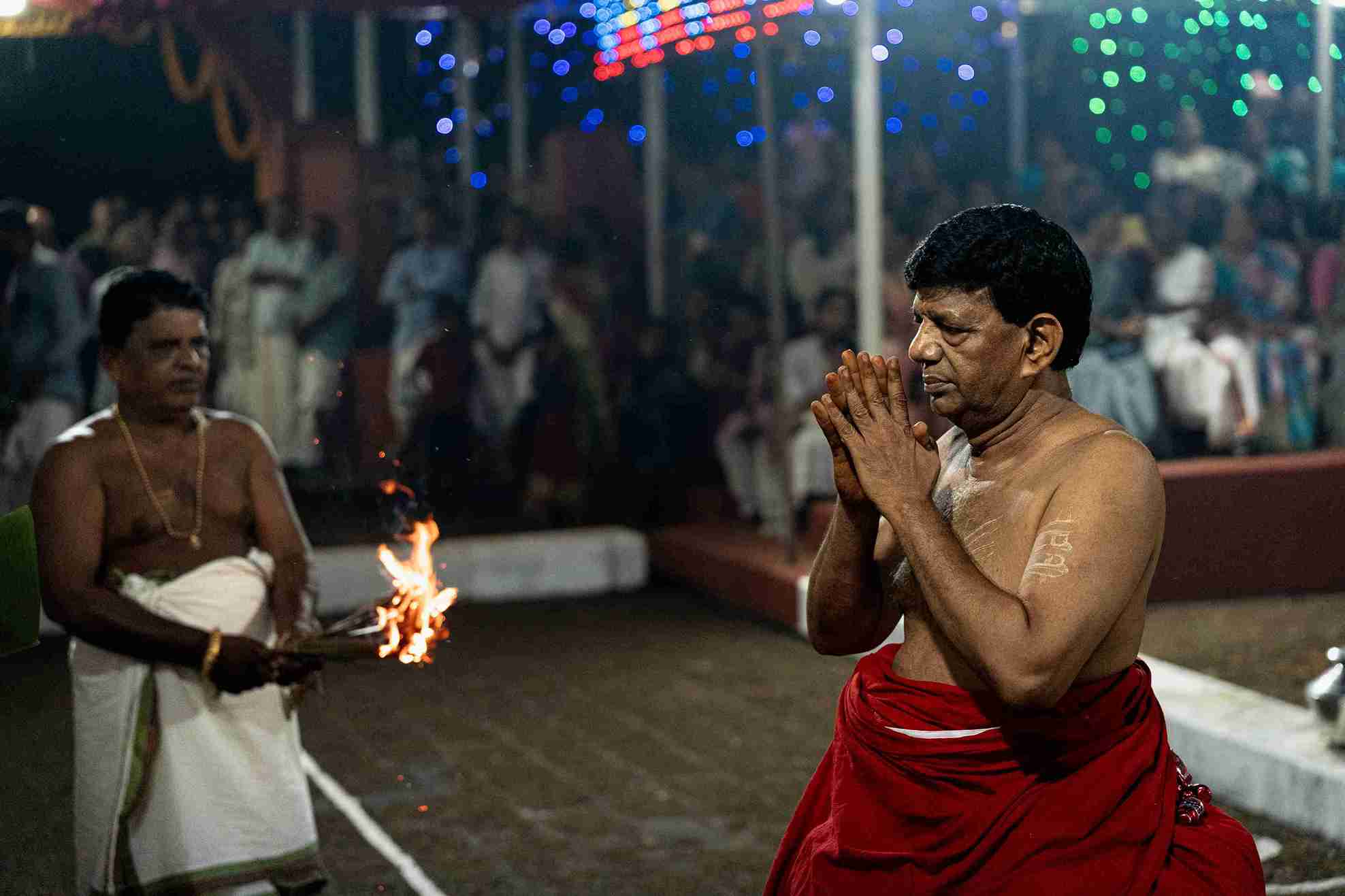 prayer moment of a devotee