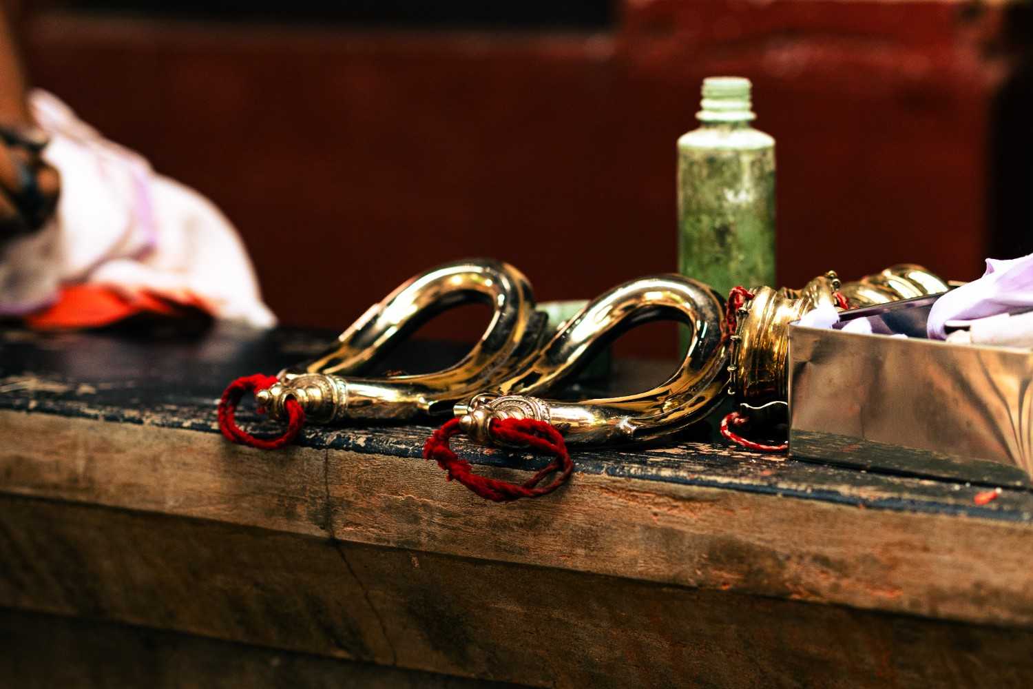 Ritual tools for theyyam artform.
