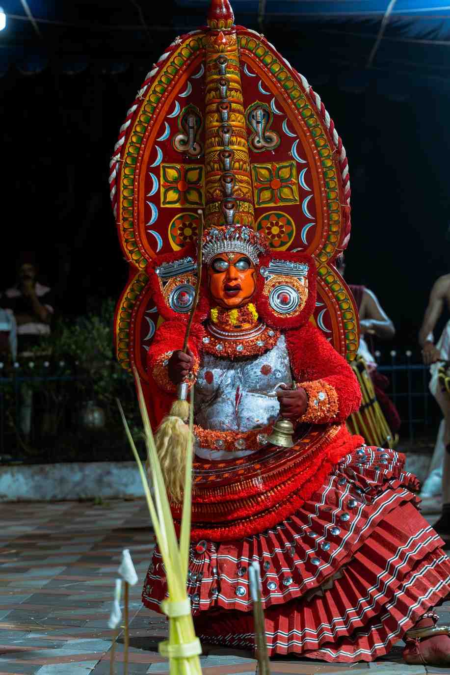 Sacred persona of theyyam performer