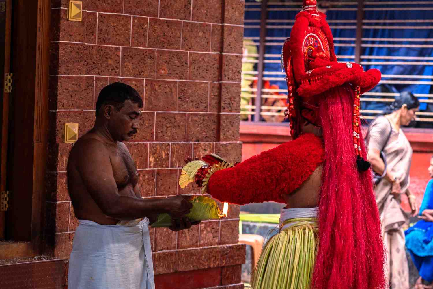 Sacred faith between theyyam and devotee