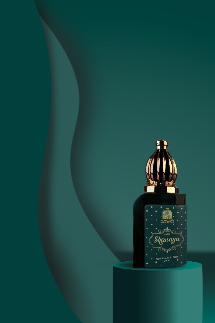 Velvet green with attar giving a royal feel.