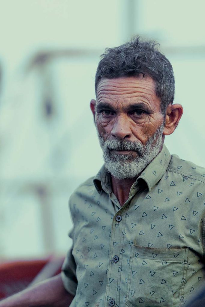 veteran kerala fisher man