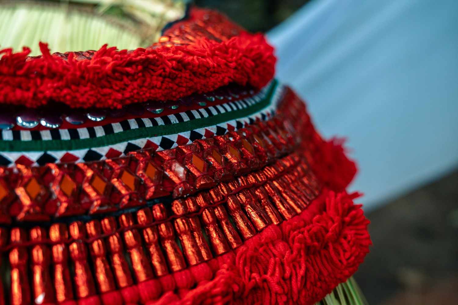 ornate decoration for theyyam
