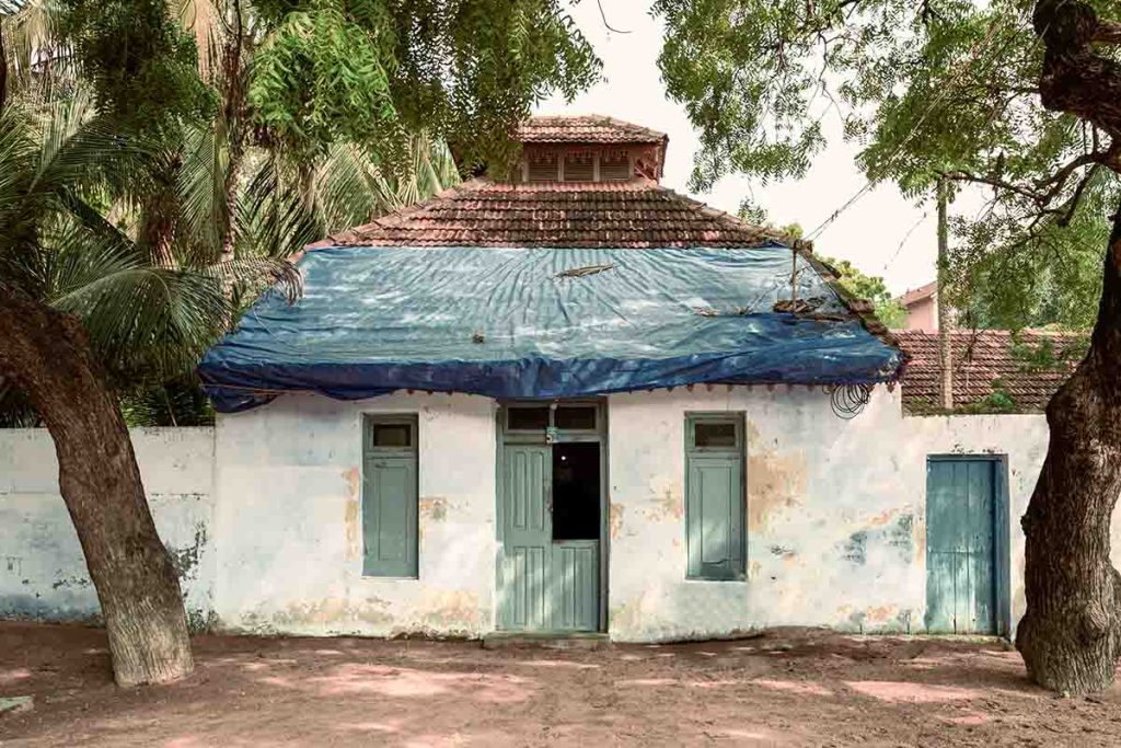 waethered shelter, a house in Manapad.