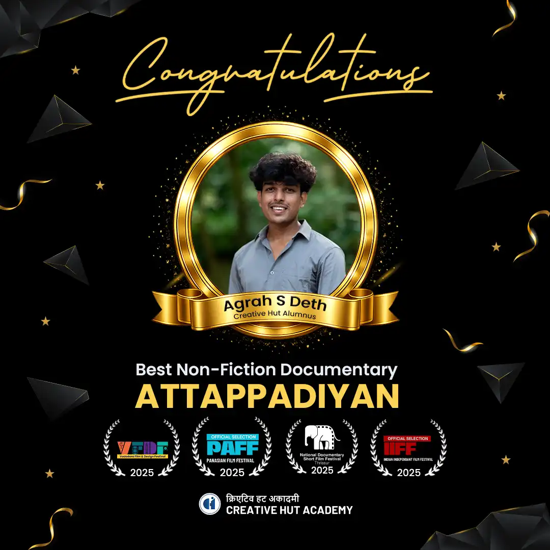 Creative Hut Academy alumnus Agrah S Deth wins Best Non-Fiction Documentary 2025 for Attappadiyan at VFDF, PAFF, NDSF and IIFF film festivals