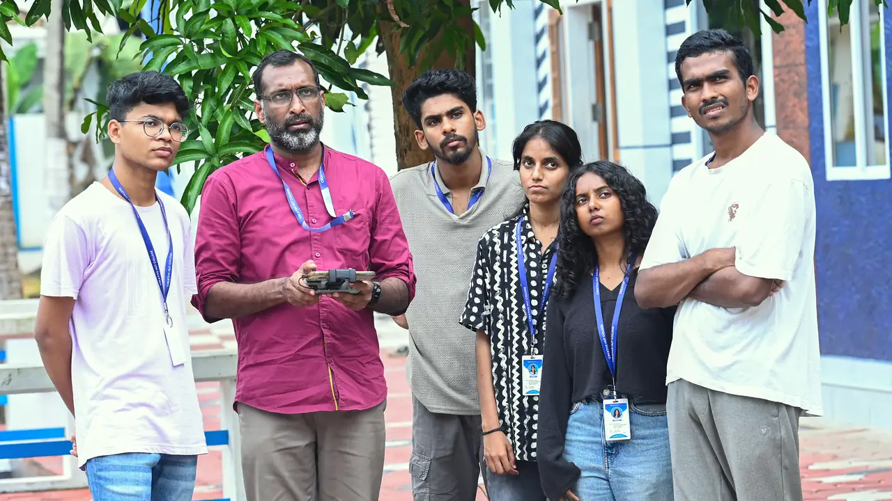Photography and cinematography faculty at Creative Hut Academy mentoring students