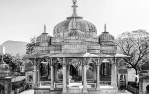 Domed pavilion in black and white, architecture photograph by Vijay Raj MG, Creative Hut Academy